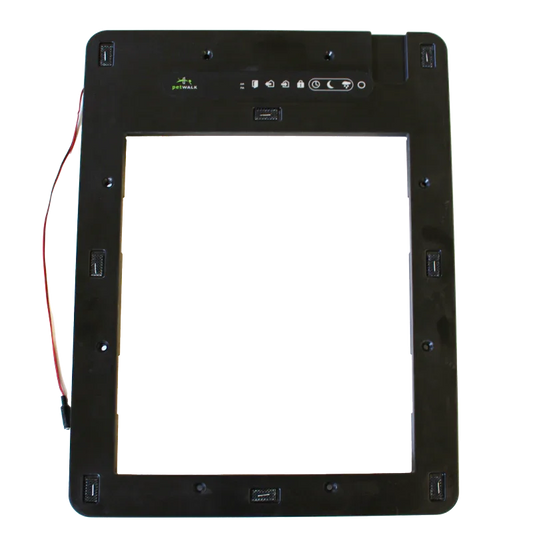 petWALK pet door frame with chip access and energy-efficient design for secure pet entry