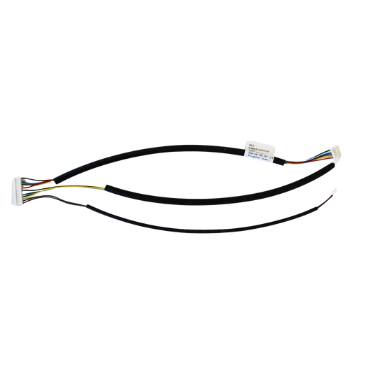 Pet door wiring harness with multi-colored cables and connectors for secure installation